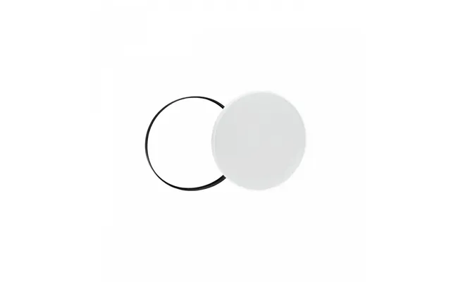 24w Nymphea Black&white Rings Led Loftlampe Med Sensor - Cct, Ip54, Ø32cm, Sort Hvid Kant product image