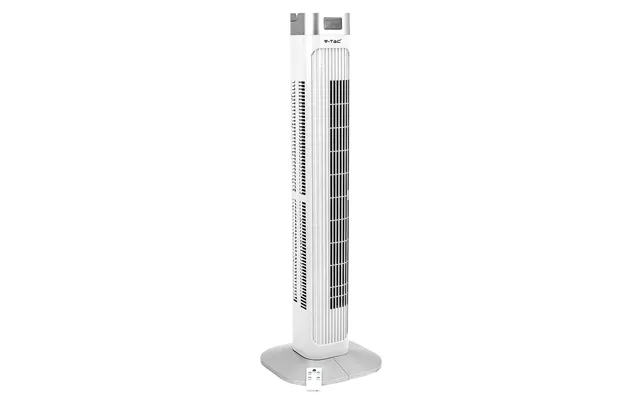 55w Led Tower Fan, 36' - Hvid, 3 Hastigheder, Fjernbetjening, Timer, Oscillation, Temperaturdisplay