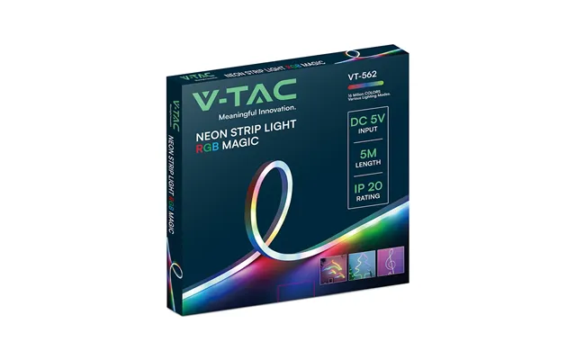 5m Rgbic Neon Flex Led Sæt - 5v Usb, Bluetooth App, Fjernbetjening