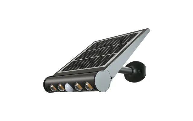 8w Solara Led Væglampe Med Sensor Og Solcelle - Ip65, 950lm, 120â , Bevægelsessensor, 3