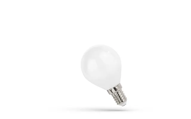 E14 6w Led Kronepære - P45, Kultråd, Matteret Glas