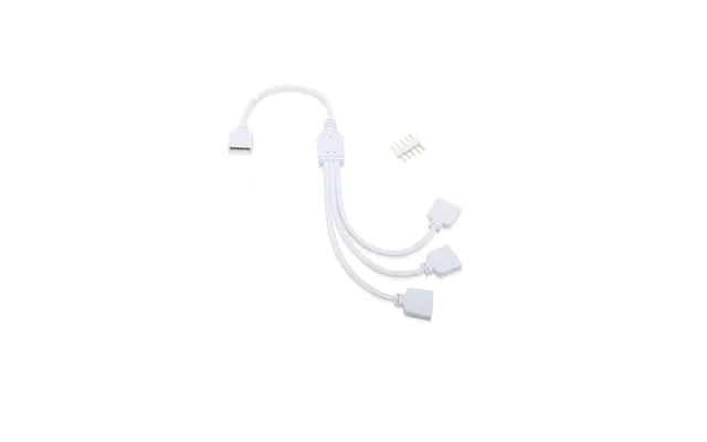 Rgb Ww Kabel 3-vejs Splitter - 12 24v, Hvid