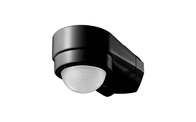 Sensor Til Hushjørne, Sort, Bevægelsessensor - Justerbar, Hjørne Montering, Ip65 Max 600w Led