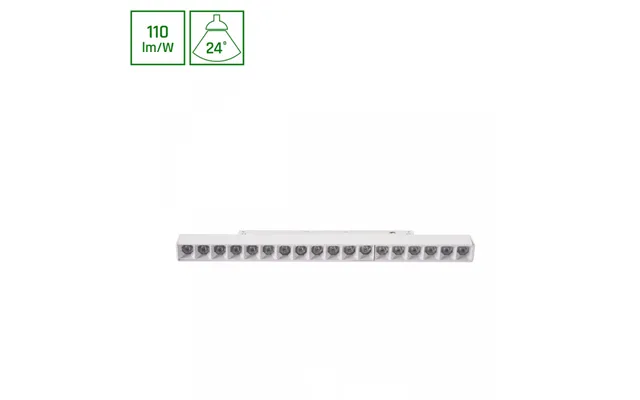 Shift Basic - Gitter M Lineær Lampe, 330mm, 18w, 2700k, Hvid
