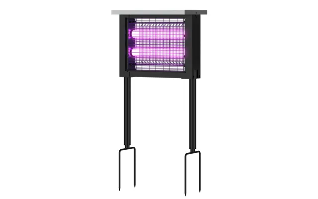 Solcelle Insektlampe - Sort, Ip65, 20w, Dækker 120m2
