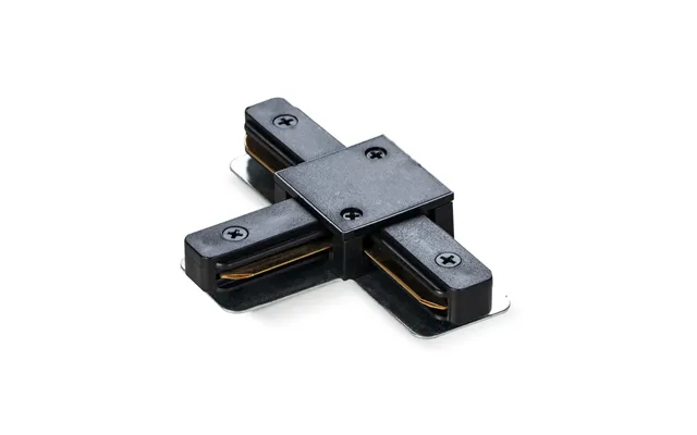 T-samler Til 1-faset Skinne - Sort, 1f2w