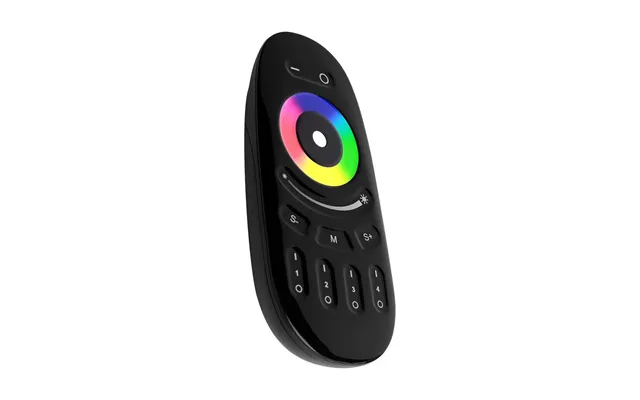 Touch Fjernbetjening Til Rgb W - Sort, 4 Zoner, 2.4ghz, Batteridrevet