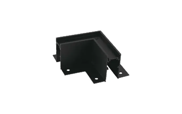 Trimless L-formet Vertikal Samler Til Magnetisk Skinne - Sort