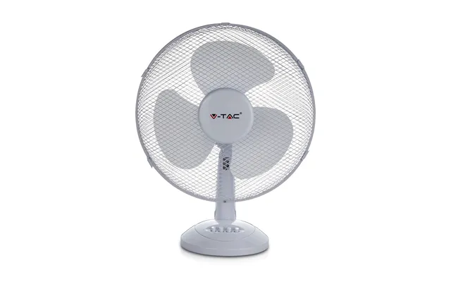 V-tac 40w Bordventilator - Ø30cm, 3 Hastigheder, 3 Blade