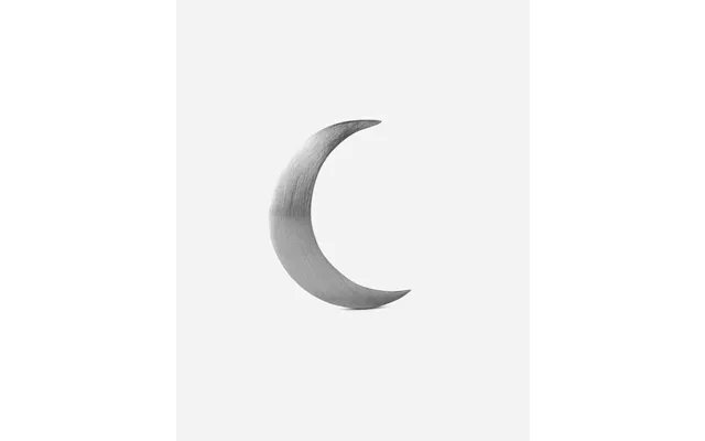 Big Half Moon Stud Right - Silver