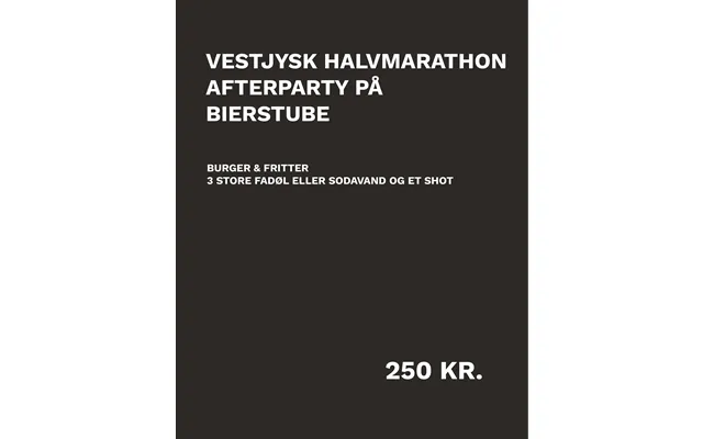 Vestjysk Halvmarathon Afterparty