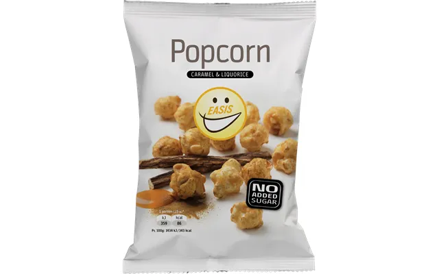Easis Popcorn - Karamel & Lakrids 50g