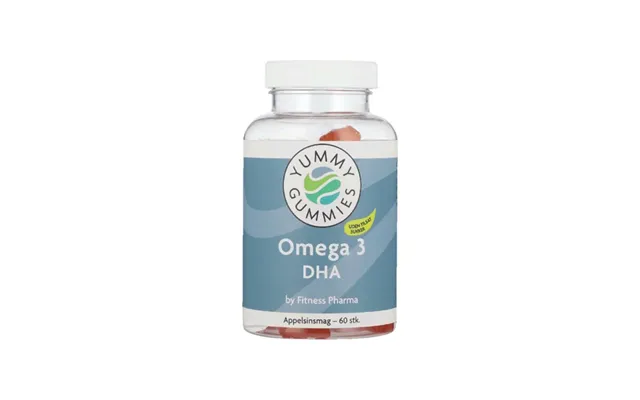 Fitness Pharma Yummy Gummies Omega 3 Dha - Appelsinsmag 60 Stk