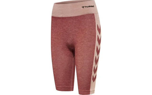 Hummel Clea Seamless Cycling Shorts Withered Rose Rose Tan Melange - Træningstøj Til Kvinder