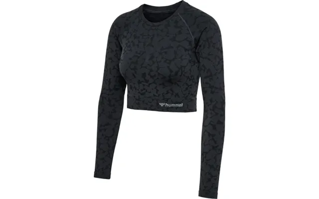 Hummel Mt Pi Seamless Crop T-shirt L S - Black