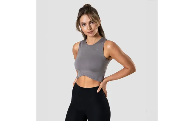 Icaniwill Nimble Cropped Tank Grey - Træningstøj Til Kvinder