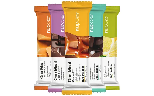 Nupo Meal Bar 10x 60g Bland-selv Bars Måltidserstatning Med Højt Proteinindhold