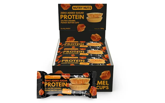 Nutry Nuts Peanut Butter Cups - Salted Caramel 12x 42g