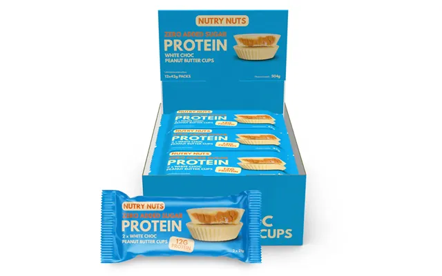 Nutry Nuts Peanut Butter Cups - White Chocolate 12x 42g