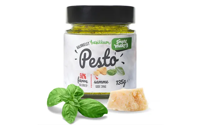 Smart Makro Basilikumpesto 135g Kalorielet Pesto Med Intens Basilikumsmag