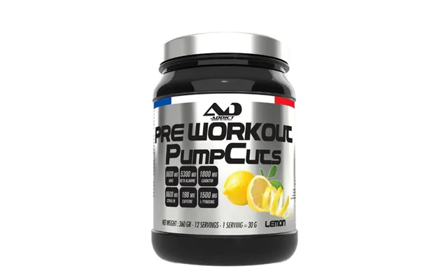 Addict Sport Nutrition - Pre Workout Pump Cuts, Lemon