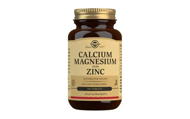 Solgar Calcium Magnesium Plus Zink - 100 Tabletter