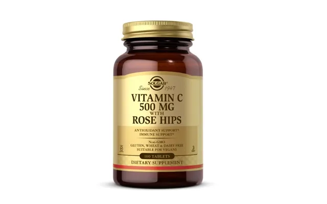 Solgar - Vitamin C 500 Mg Med Hyben, 100 Tabletter