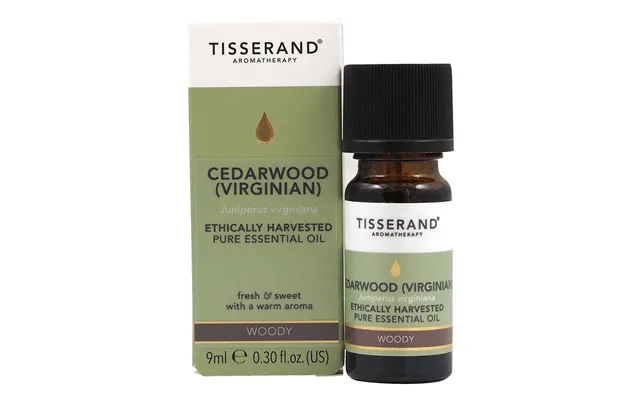 Tisserand Aromatherapy - Cedarwood Virginian Juniperus Virginiana Ethically Harvested 9 Ml