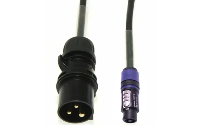 3pol Cee Med Jord Til Neutrik Powercon Blå Kabel 5 Meter