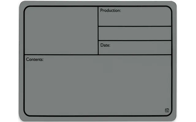 Ah 88001 M Tourlabel Med Magnet 177x127mm Grå