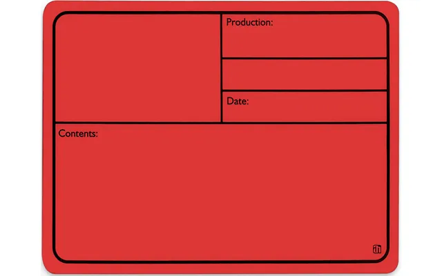 Ah 88001 M Tourlabel Med Magnet 177x127mm Rød