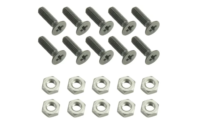 Ah Chassis M3x10mm Skruesæt - 10 Pack