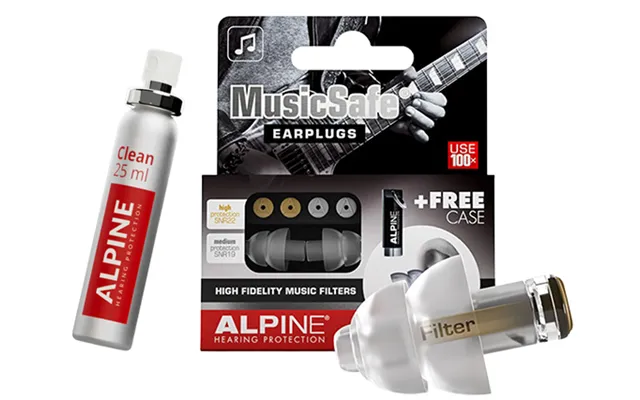 Alpine Musicsafe Ørepropper M. Alpine Clean - Bundle