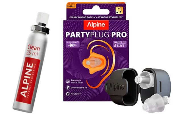 Alpine Party Plug Pro 2025 Ørepropper M. Alpine Clean - Bundle