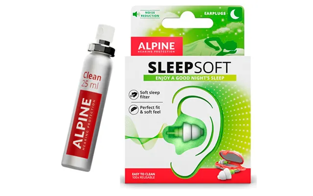 Alpine Sleepsoft Minigrip - Sove Ørepropper M. Alpine Clean