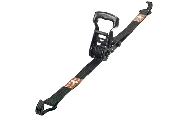 Arno Spanset Spændebånd 25 Mm X 5m Med Krog 500kg - Sort