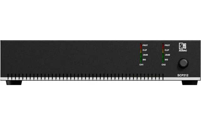 Audac Scp212 2 Kanals Installation Forstærker 2x120w 4ohm 70 100v