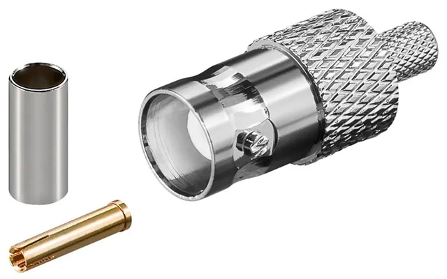 Bnc-kabel Stik Hun Til Rg58 Kabelmontering - Ø5mm