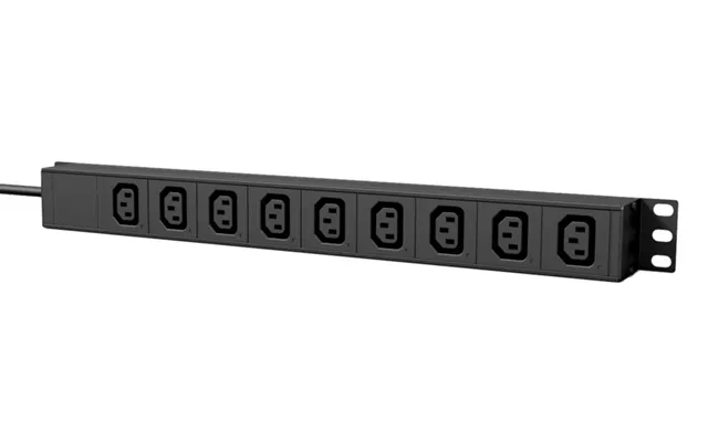 Caymon 19 1unit Rack Strømskinne 9xiec Udtag Med Afbryder