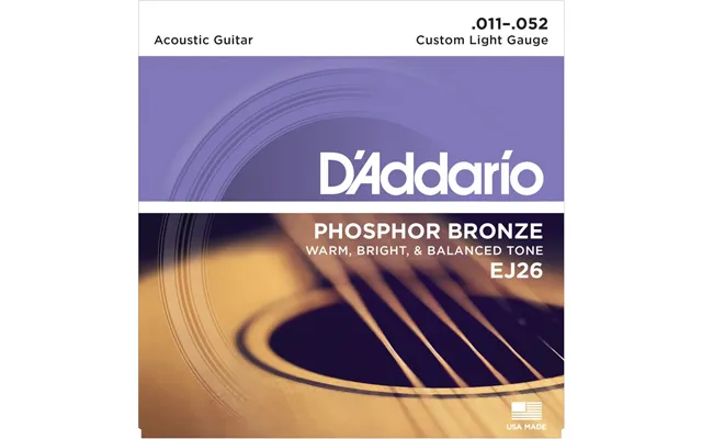 D'addario Ej26 Western Guitar Strenge 0.11 - 0.52