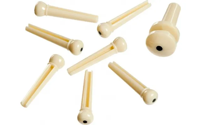 D'addario Pwps12 Baron Sæt - Hvid Abs Plast M. Sort Prik