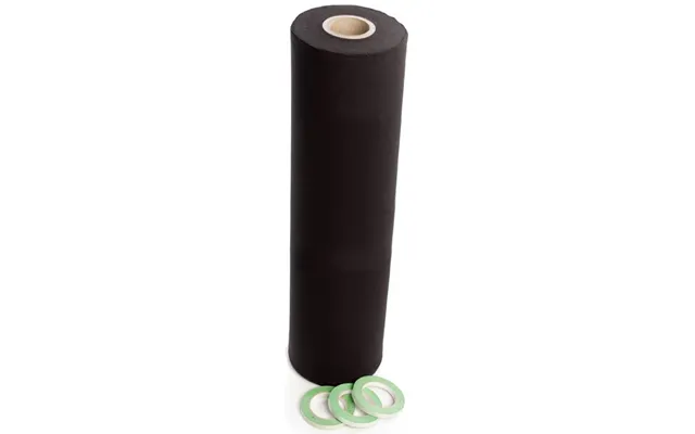 Deco-molton 160g På Rulle Til Scenepodier Inkl. Tape - Sort 100cm X 60m