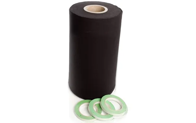 Deco-molton 160g På Rulle Til Scenepodier Inkl. Tape - Sort 40cm X 60m