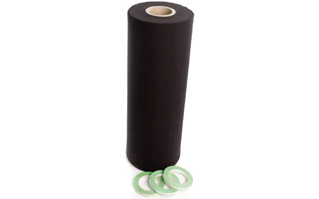 Deco-molton 160g På Rulle Til Scenepodier Inkl. Tape - Sort 60cm X 60m
