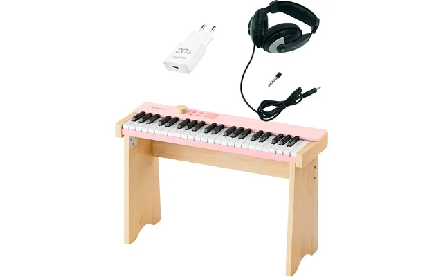 Donner Kido V-20 Børne El Klaver - Lys Pink