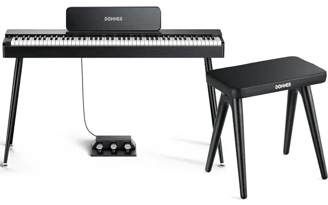 Donner Oura S100 El Klaver Bundle - Sort