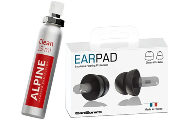 Earsonics Earpad Ørepropper M. Alpine Clean - Bundle