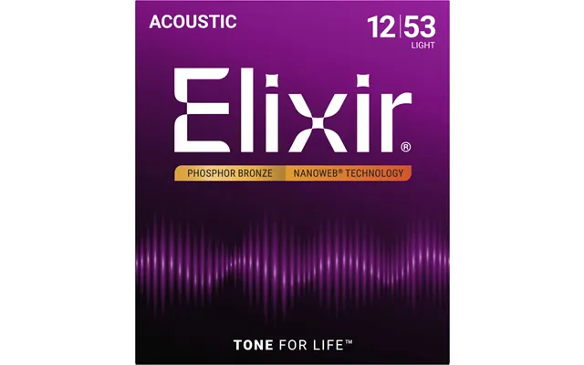 Elixir Nanoweb Phosphor Bronze - Western-strenge 012-053 Light
