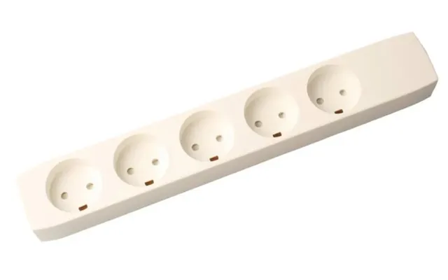 Elworks Dk 5-stikdåse M J 250v 13a Hvid
