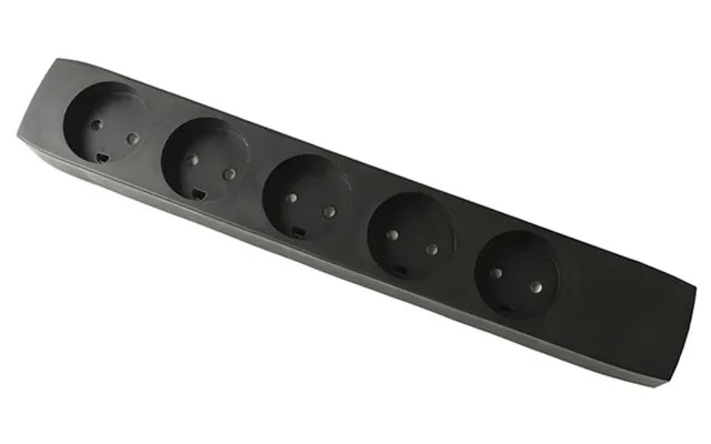 Elworks Dk 5-stikdåse M J 250v 13a Sort